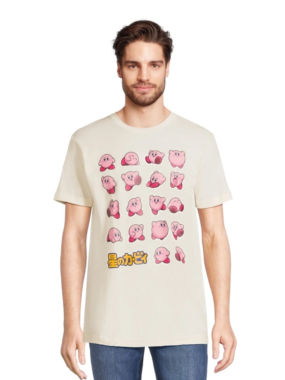 Graphic Kirby Short Sleeve Tee - Cream